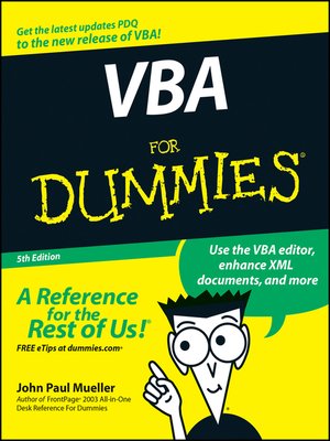 cover image of VBA For Dummies